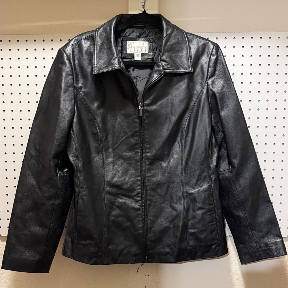 Women's Black Leather Jacket